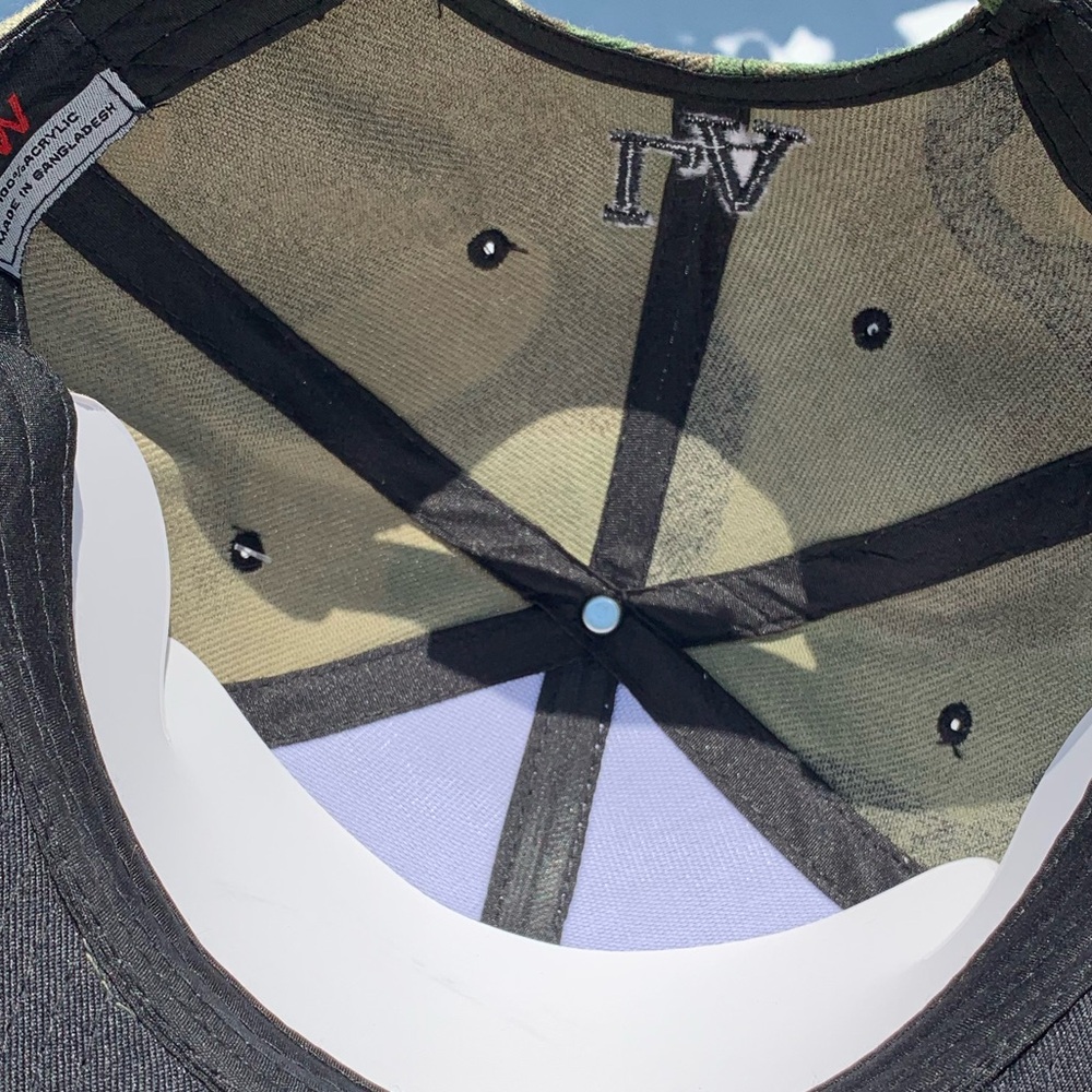Los Angeles embroidered camouflage velcro strap baseball hat - Picture 6 of 7